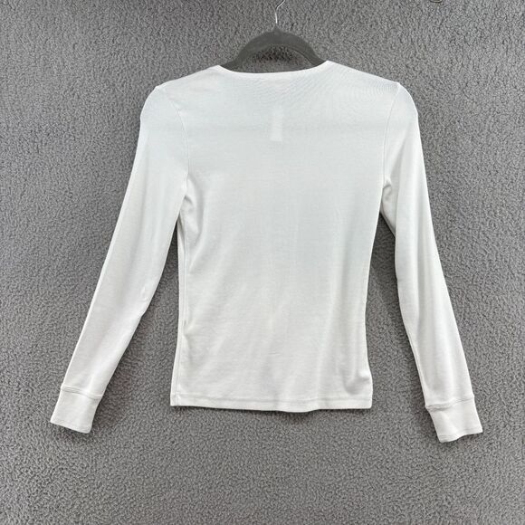 Madewell Ribbed Button-Front Cardigan Size XXS in white NWT cotton casual cute - Picture 3 of 16